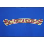 Chrome Hearts New Chrome Hearts Scroll Banner Dopamine Color Pocket T-shirt Blue CH2024