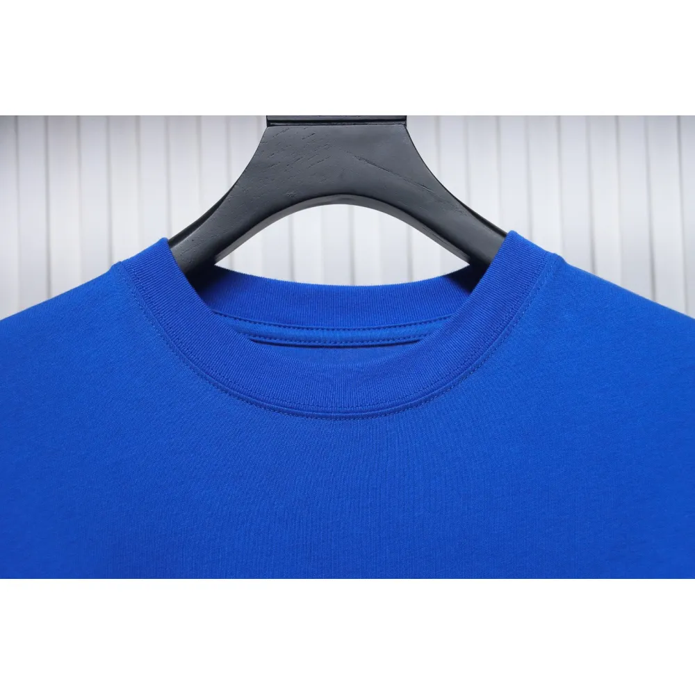 Chrome Hearts New Chrome Hearts Scroll Banner Dopamine Color Pocket T-shirt Blue CH2024