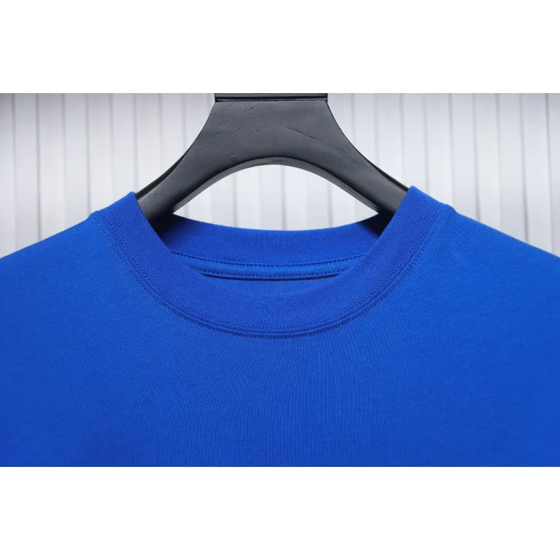 Chrome Hearts New Chrome Hearts Scroll Banner Dopamine Color Pocket T-shirt Blue CH2024