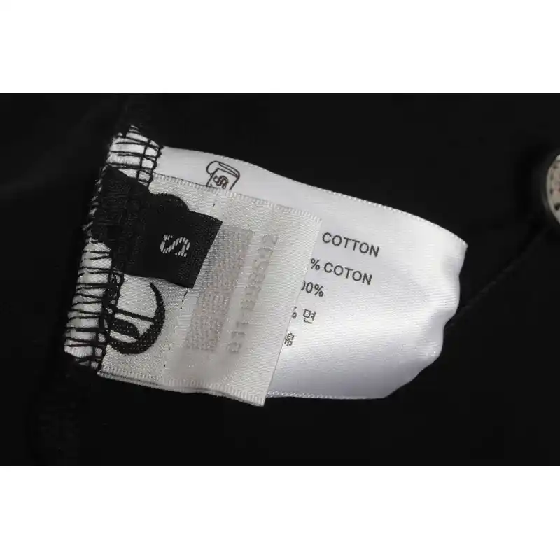 Chrome Hearts Pink Leather Horseshoe Short Sleeve Black