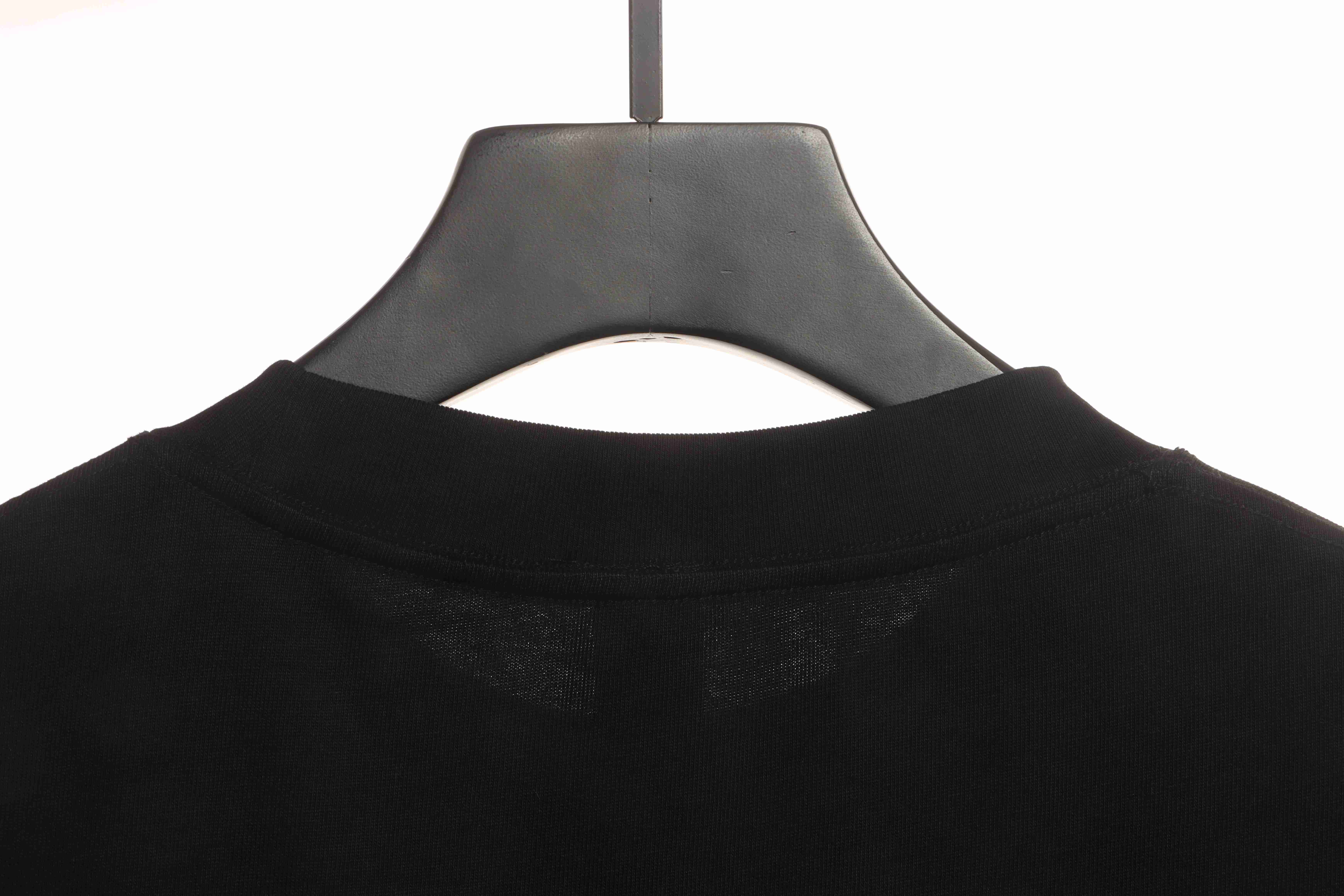 Chrome Hearts Pink Leather Horseshoe Short Sleeve Black