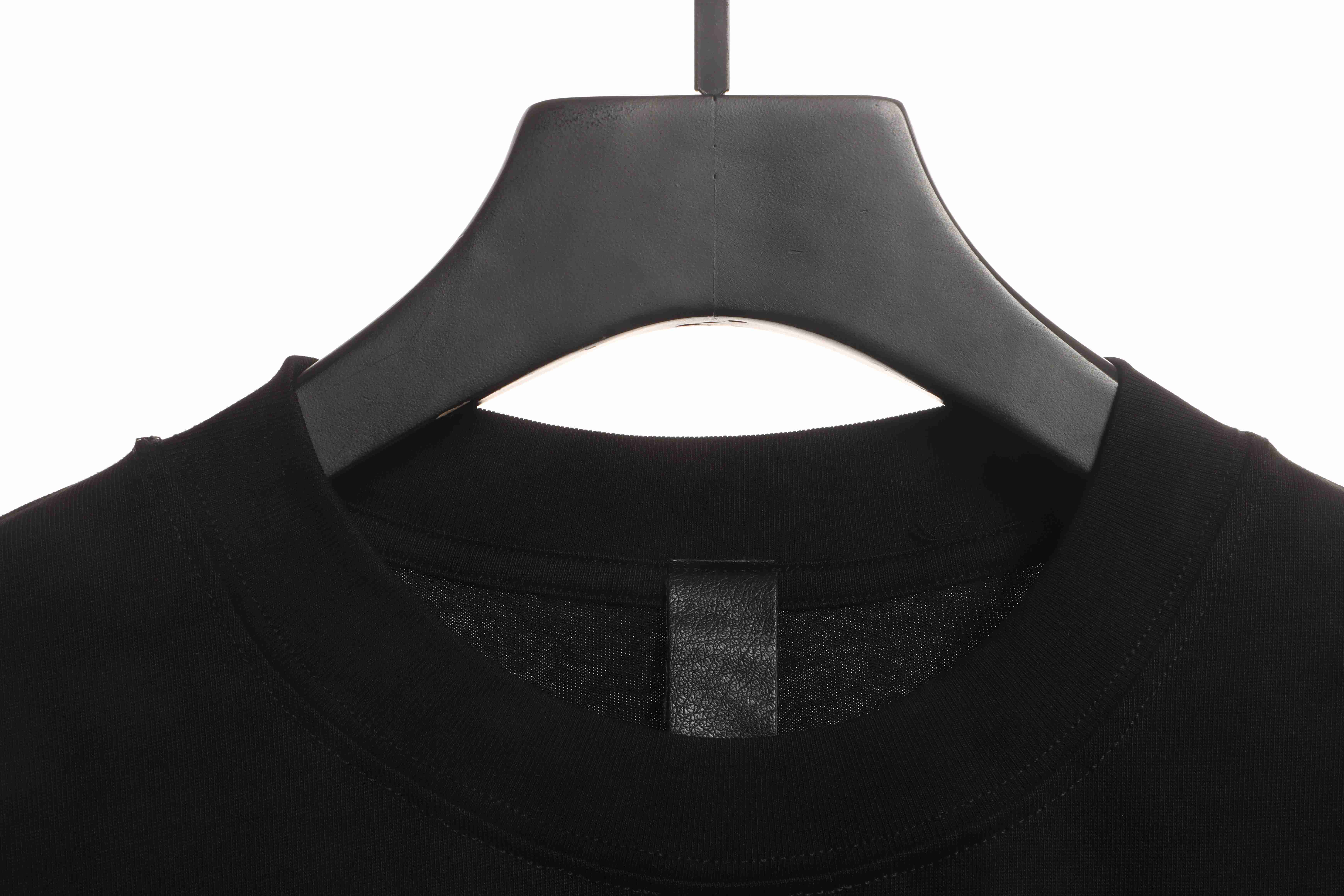 Chrome Hearts Pink Leather Horseshoe Short Sleeve Black