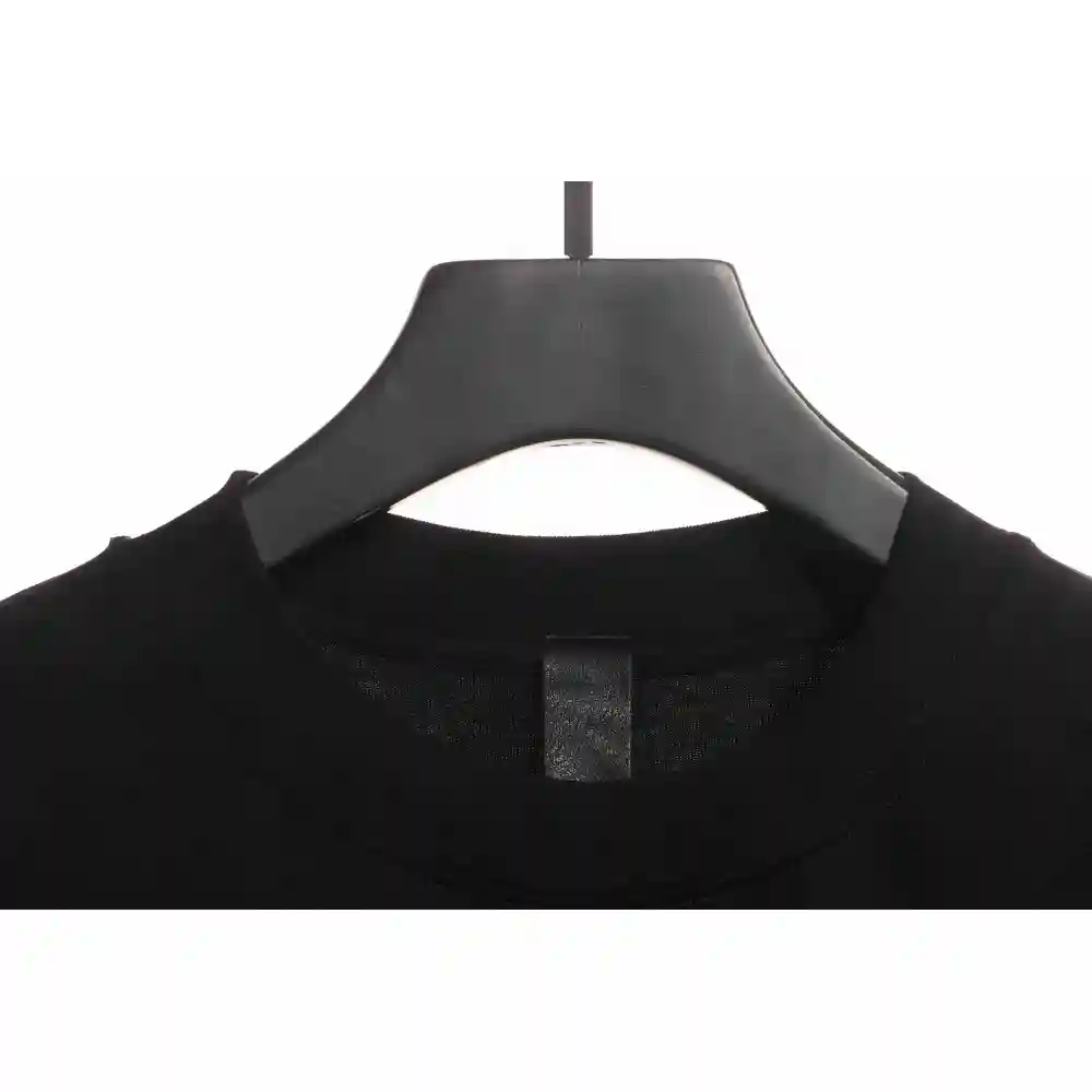Chrome Hearts Pink Leather Horseshoe Short Sleeve Black