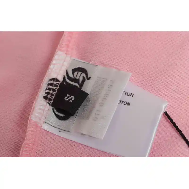 Chrome Hearts Pink Leather Horseshoe Short Sleeve Pink