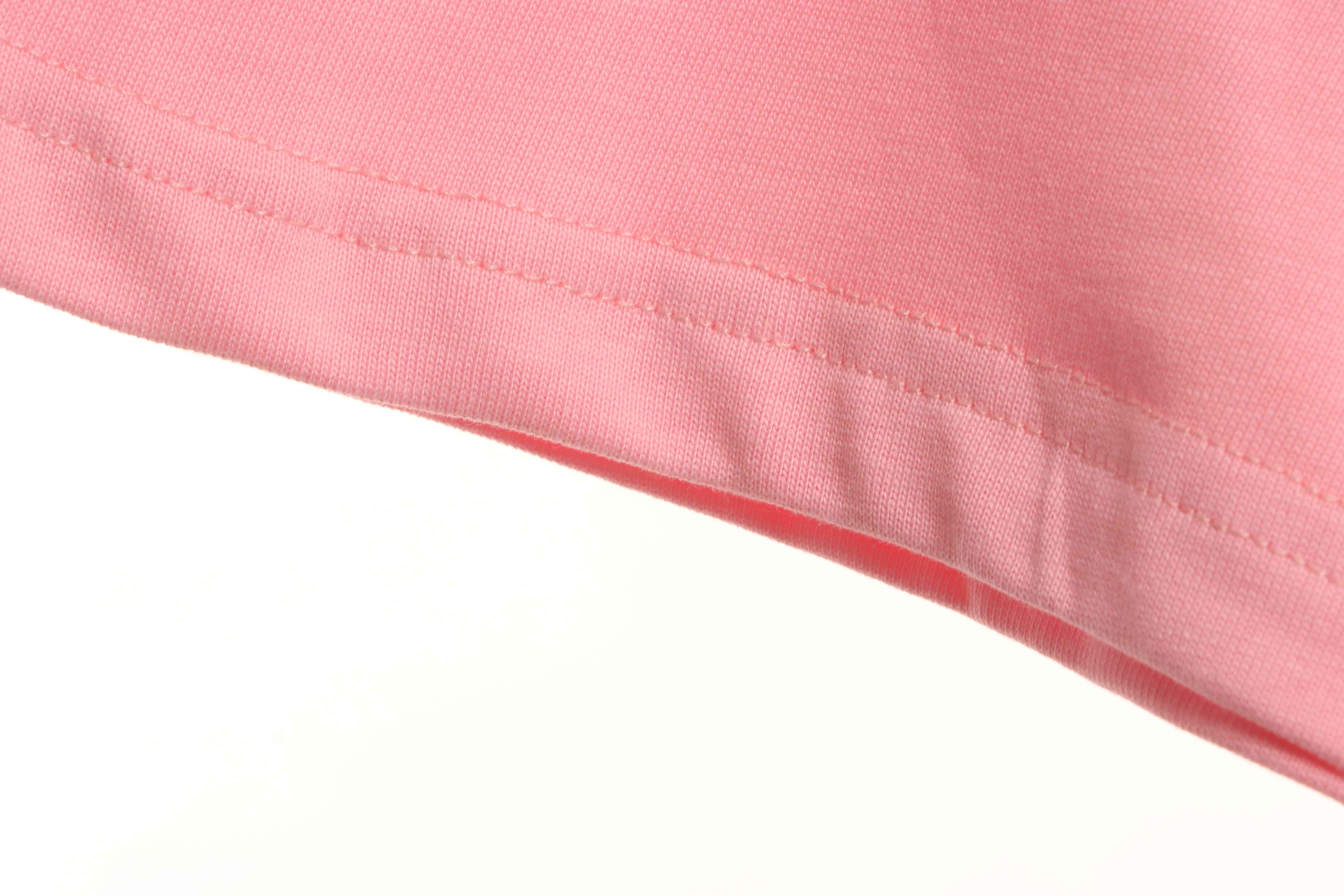 Chrome Hearts Pink Leather Horseshoe Short Sleeve Pink