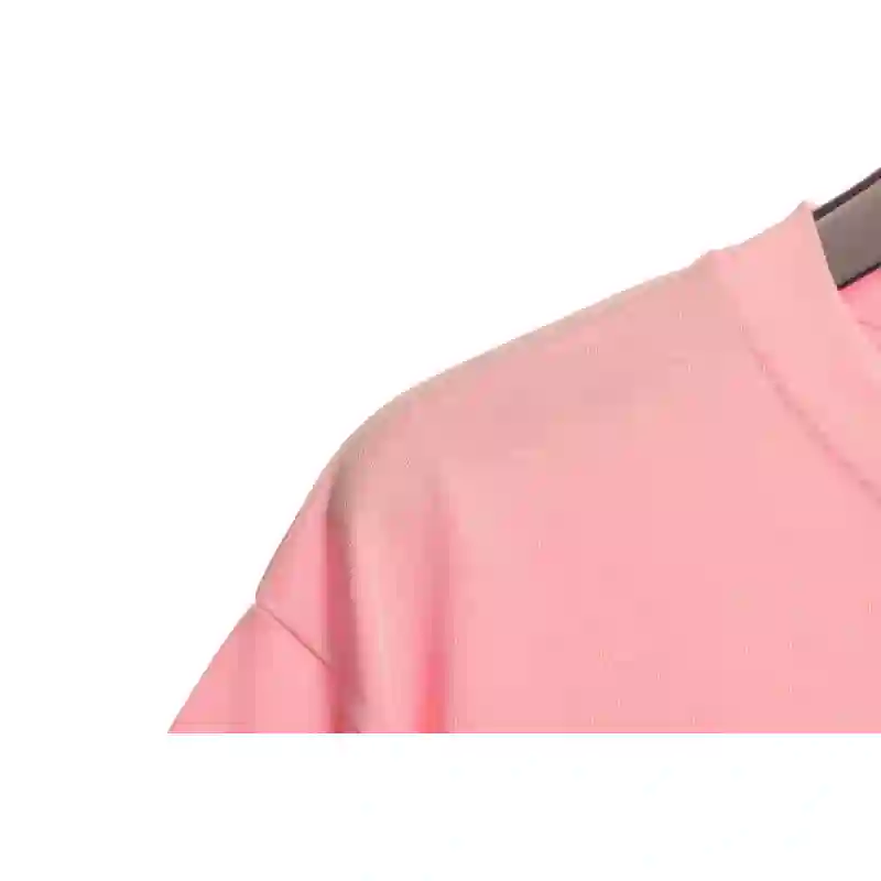 Chrome Hearts Pink Leather Horseshoe Short Sleeve Pink