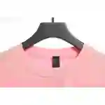 Chrome Hearts Pink Leather Horseshoe Short Sleeve Pink