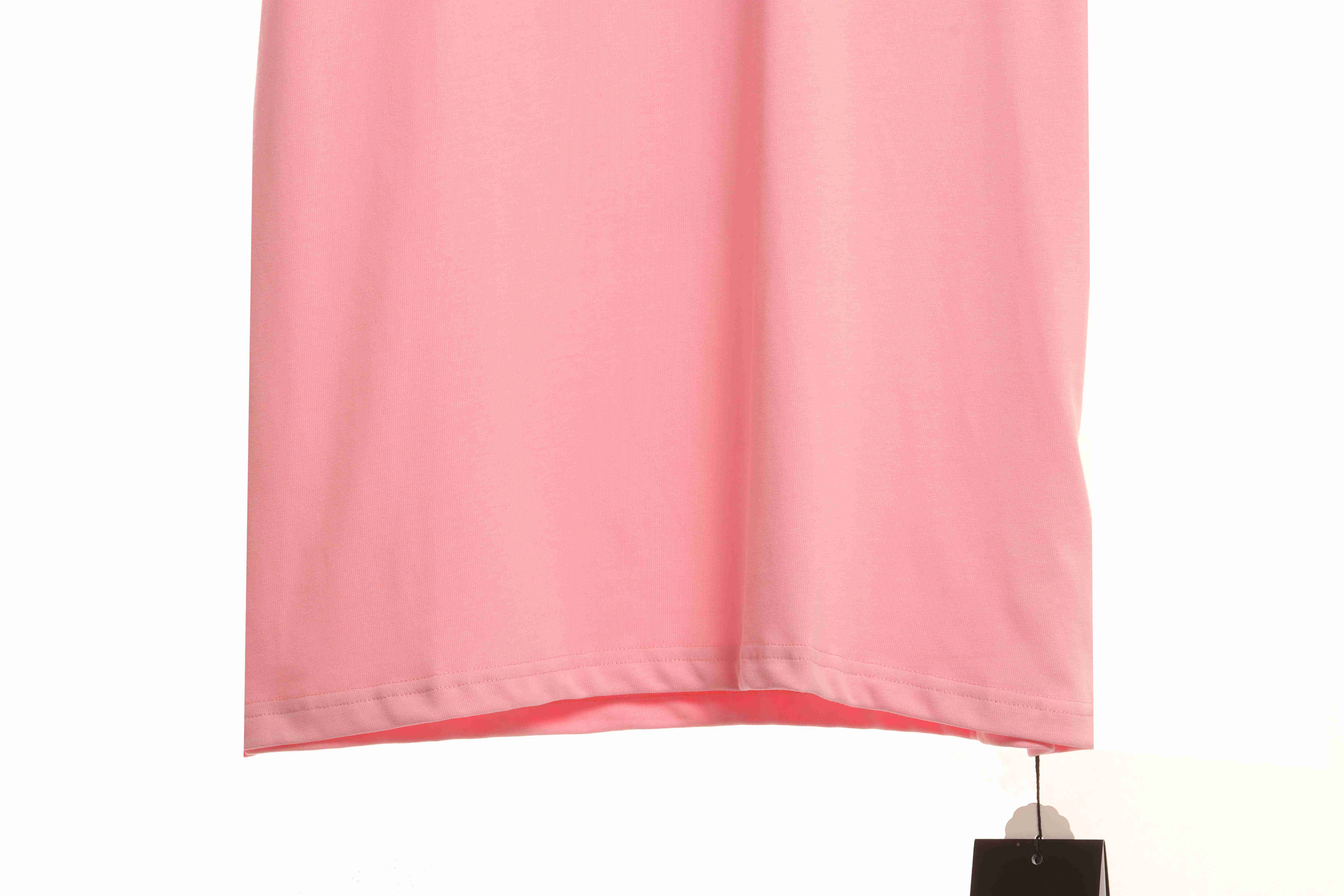 Chrome Hearts Pink Leather Horseshoe Short Sleeve Pink