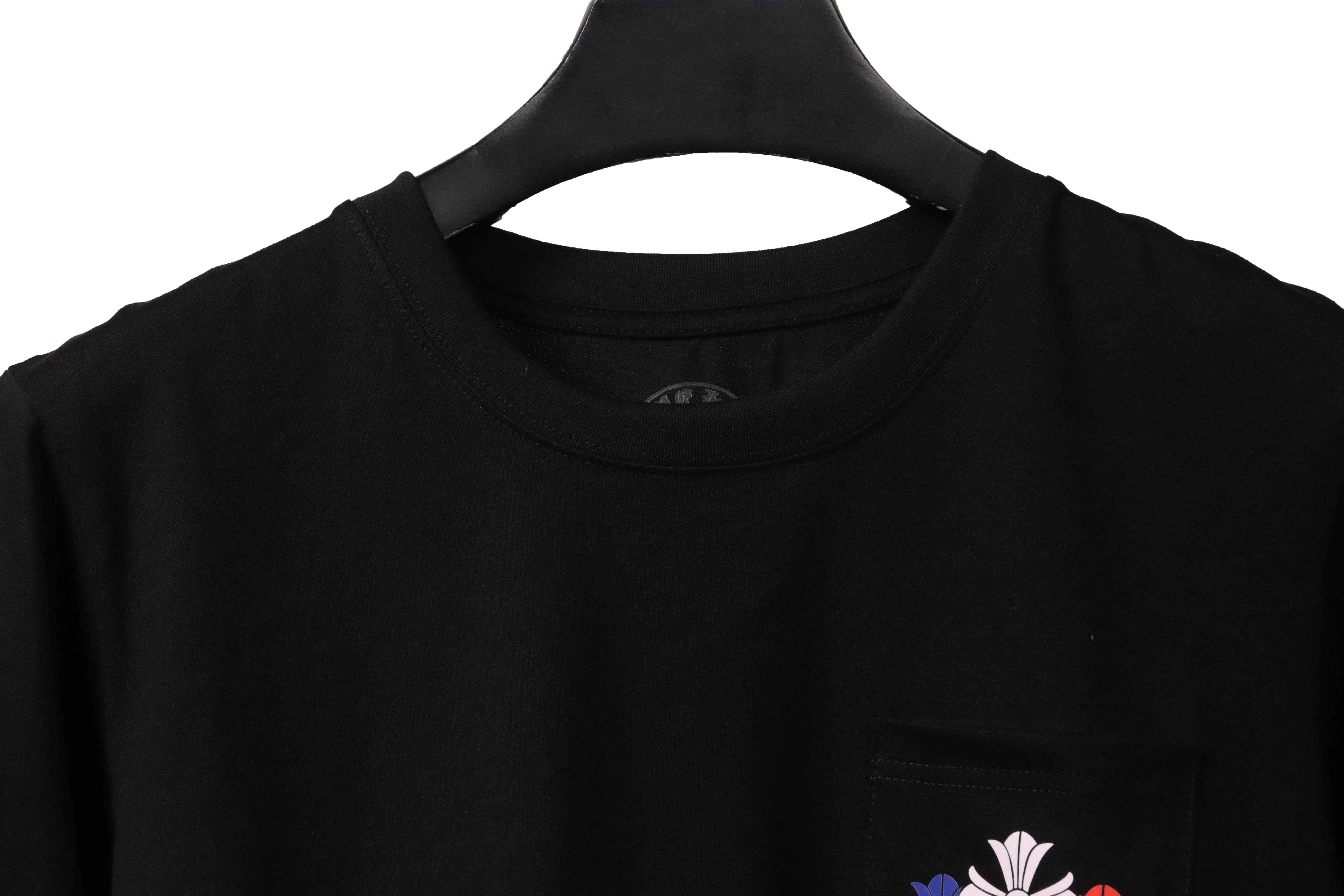 Chrome Hearts Rainbow Cross Printed Short Sleeve Black