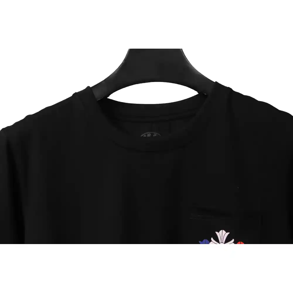 Chrome Hearts Rainbow Cross Printed Short Sleeve Black