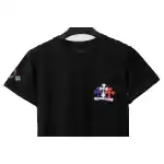 Chrome Hearts Rainbow Cross Printed Short Sleeve Black