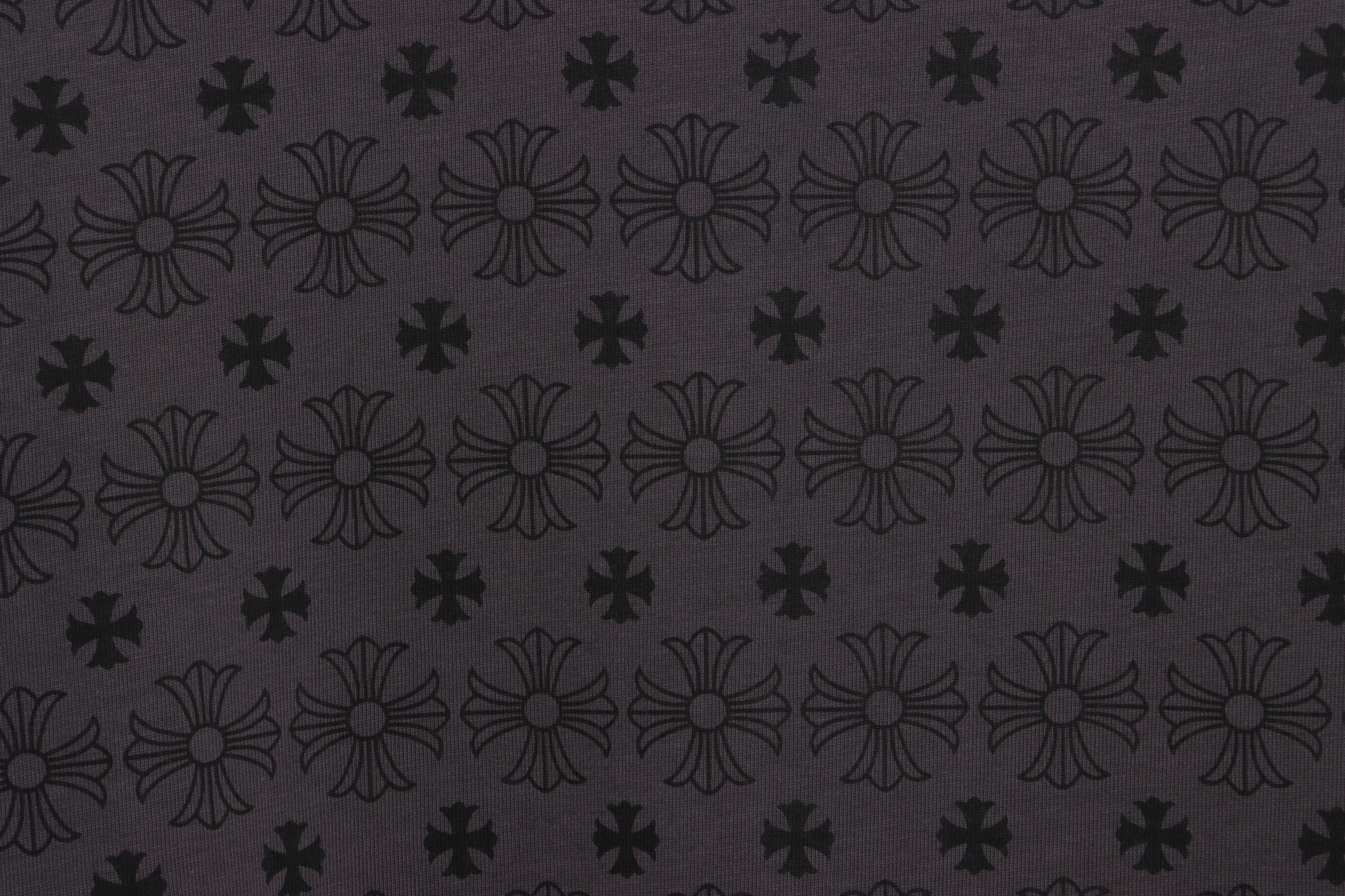 Chrome Hearts Retro Printed Short Sleeve Grey