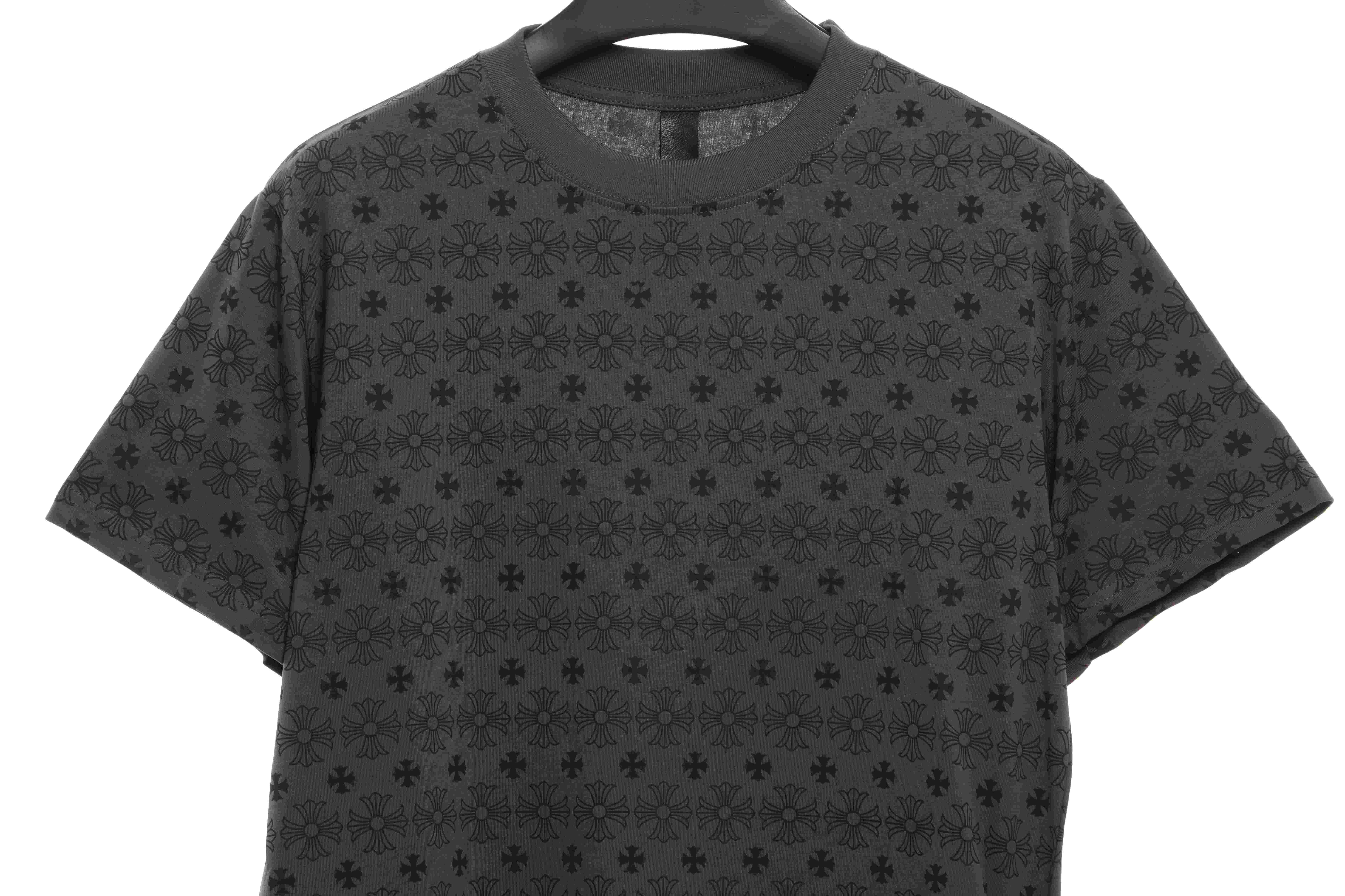 Chrome Hearts Retro Printed Short Sleeve Grey