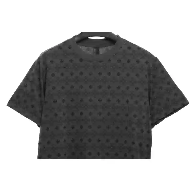Chrome Hearts Retro Printed Short Sleeve Grey