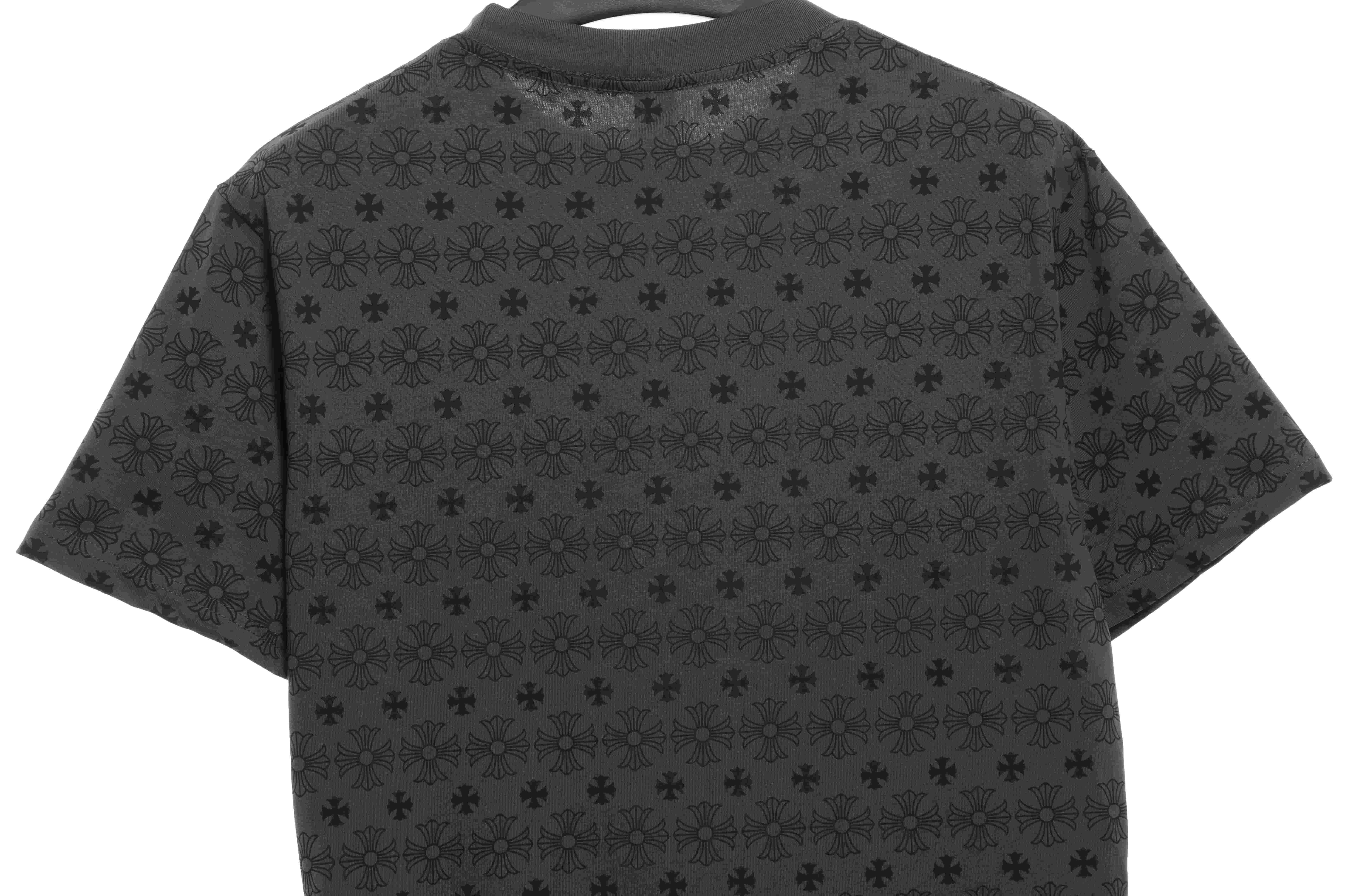 Chrome Hearts Retro Printed Short Sleeve Grey