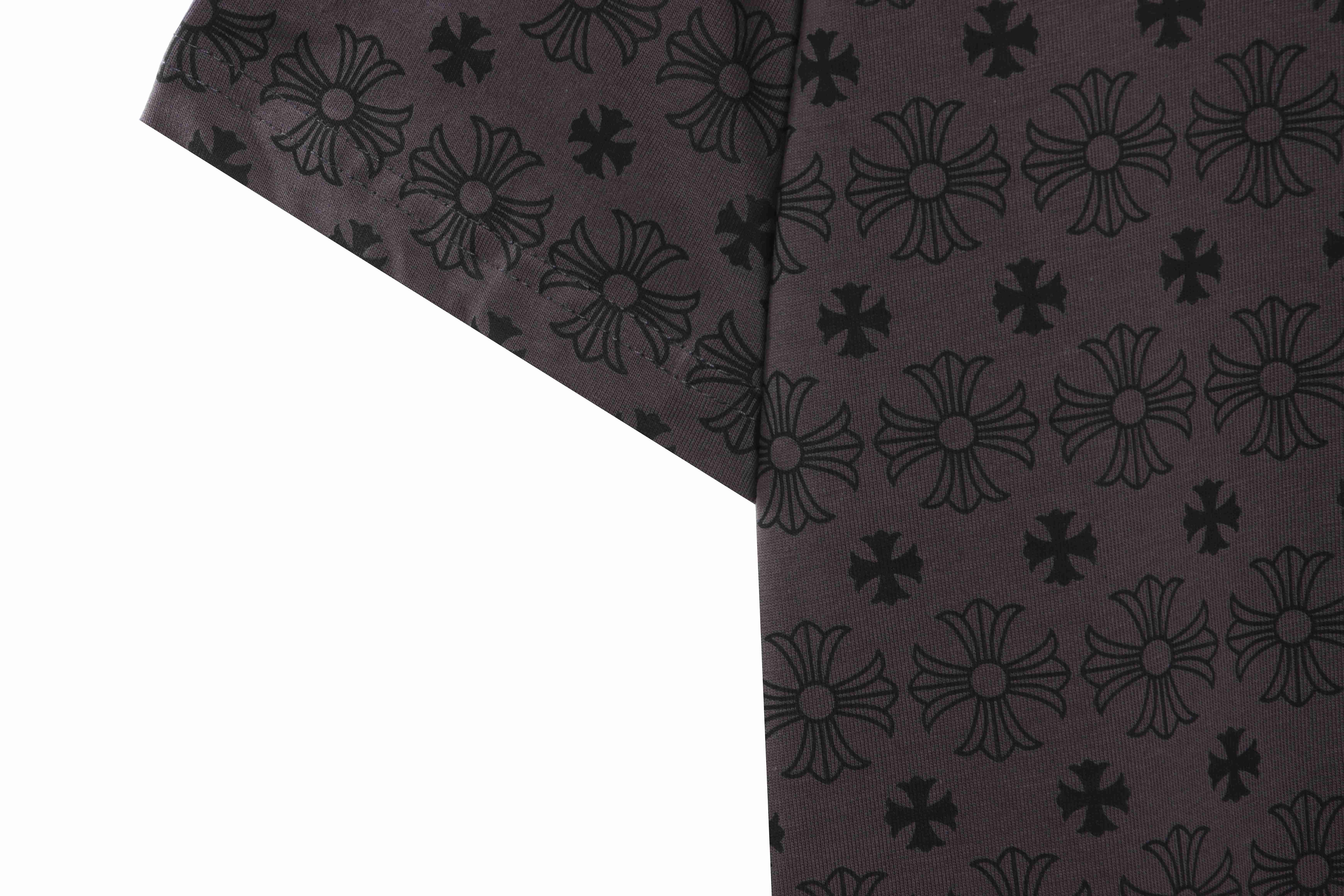 Chrome Hearts Retro Printed Short Sleeve Grey