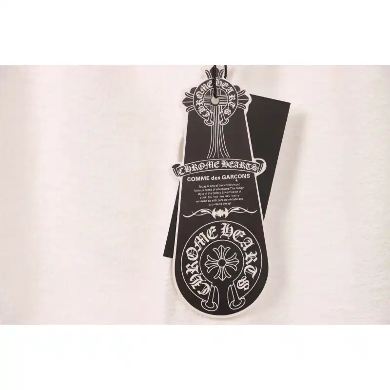 Chrome Hearts Rhinestone Cross Shorts White