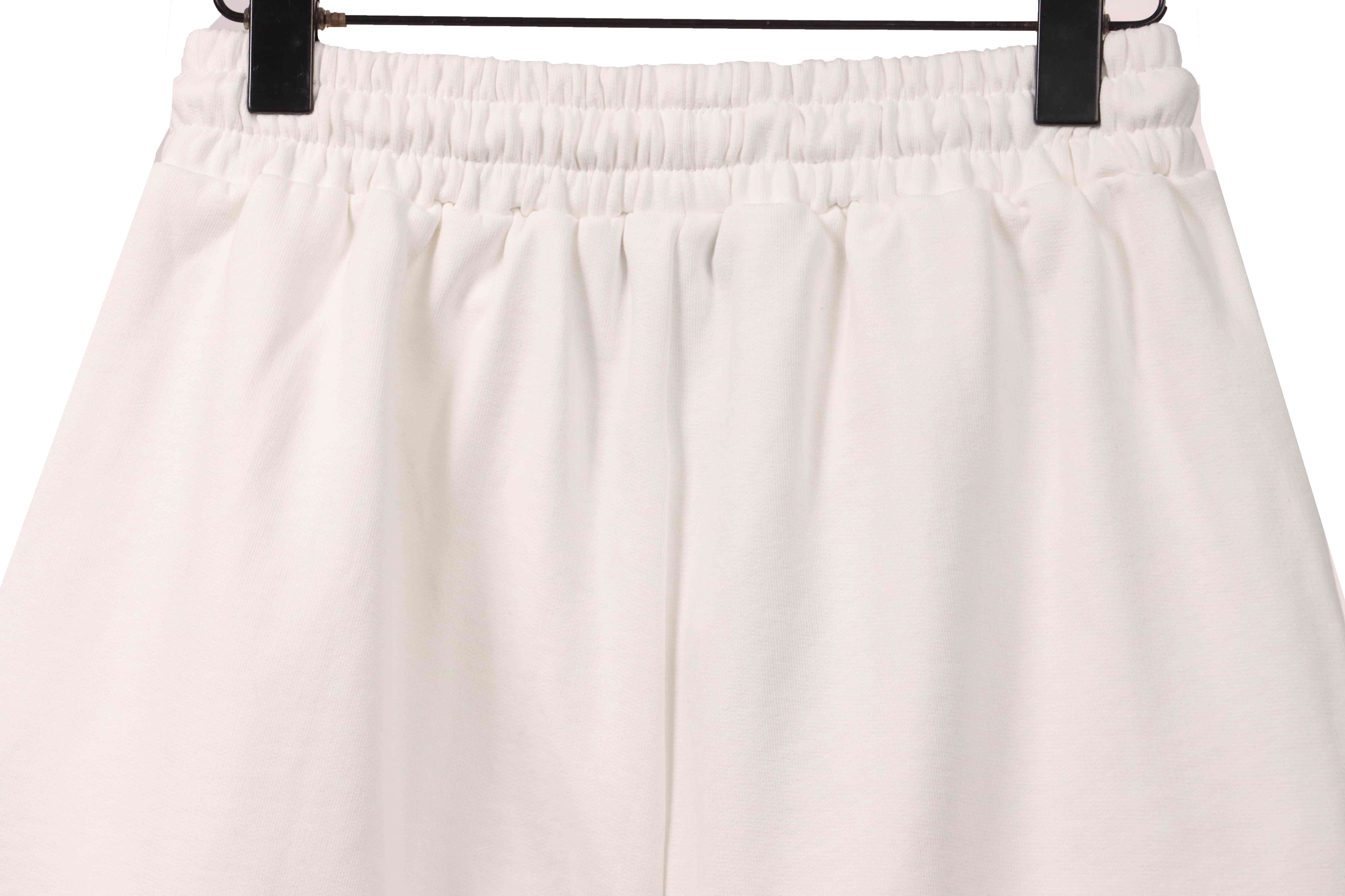 Chrome Hearts Rhinestone Cross Shorts White