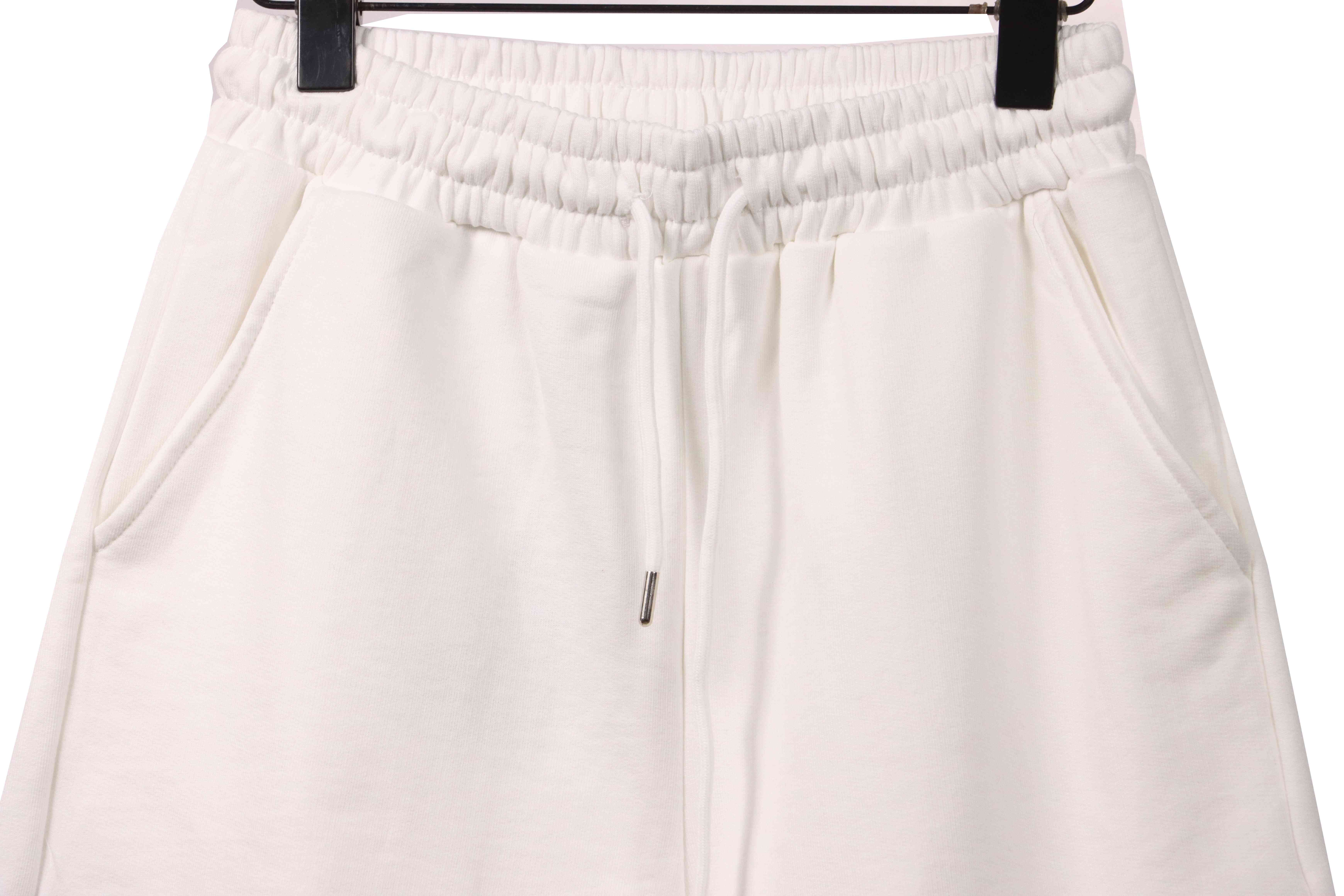 Chrome Hearts Rhinestone Cross Shorts White