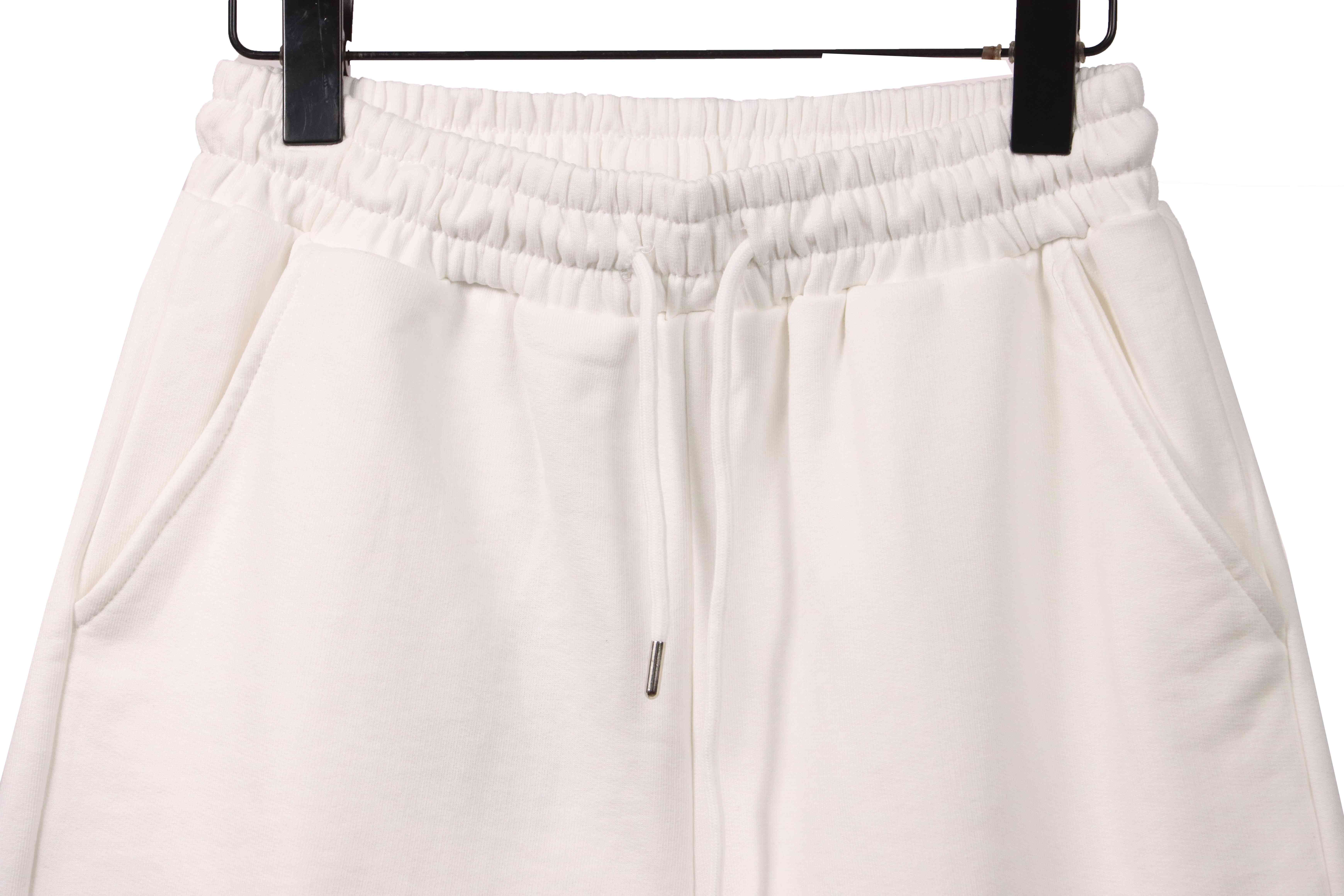 Chrome Hearts Rhinestone Cross Shorts White