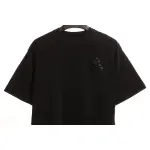 Chrome Hearts Rivet Leather Cross Short Sleeve Black