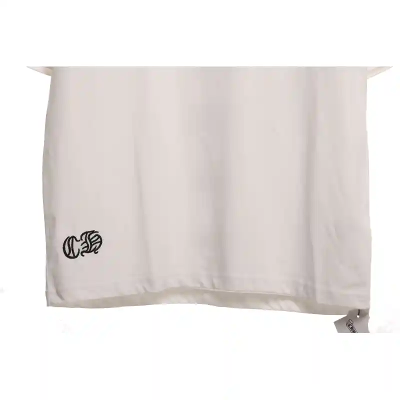 Chrome Hearts Rivet Leather Cross Short Sleeve White