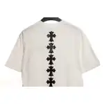 Chrome Hearts Rivet Leather Cross Short Sleeve White