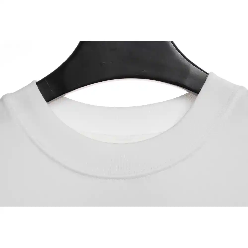Chrome Hearts Rivet Leather Cross Short Sleeve White