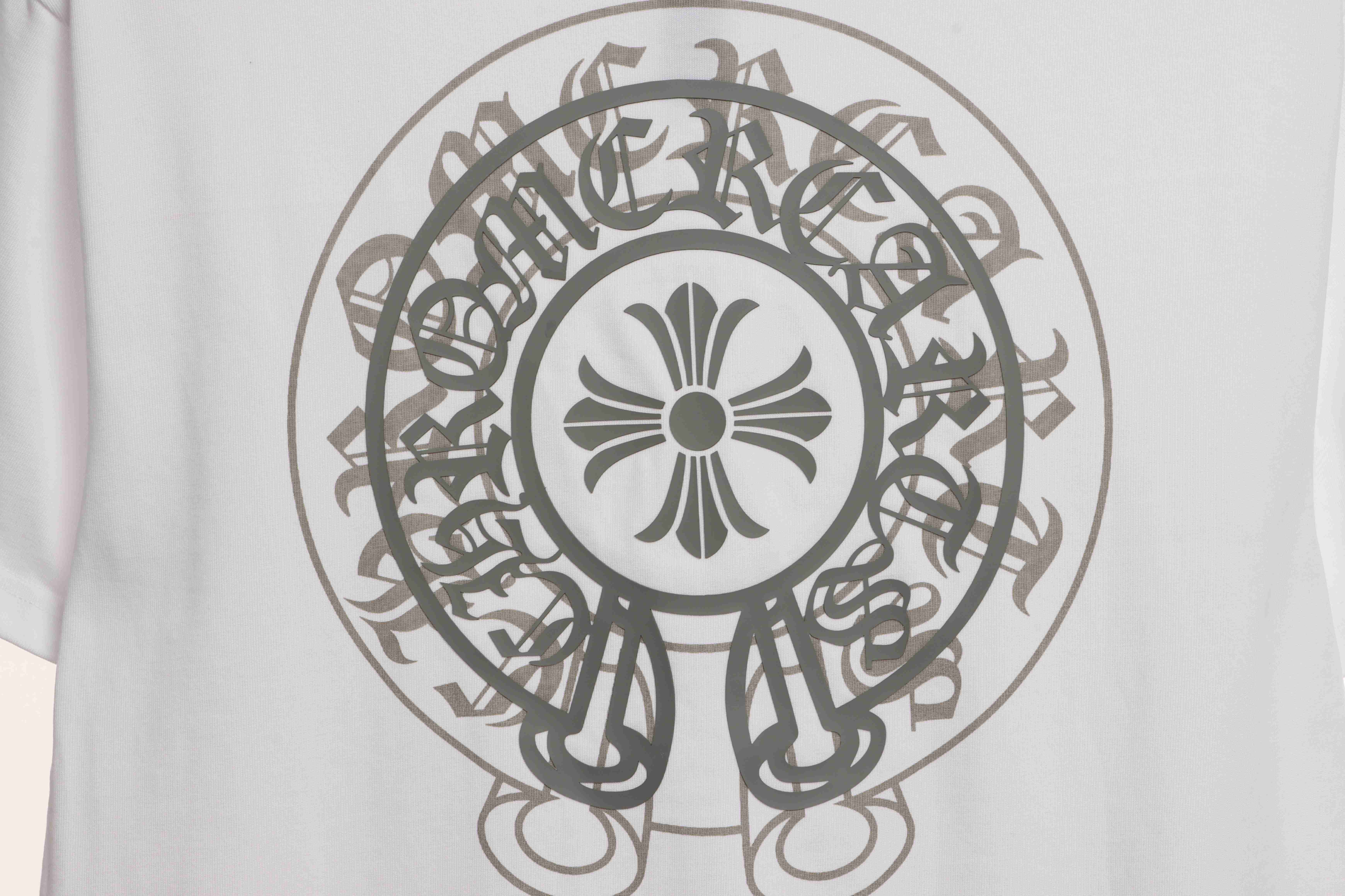 Chrome Hearts Silicone Back Shadow Short Sleeve White