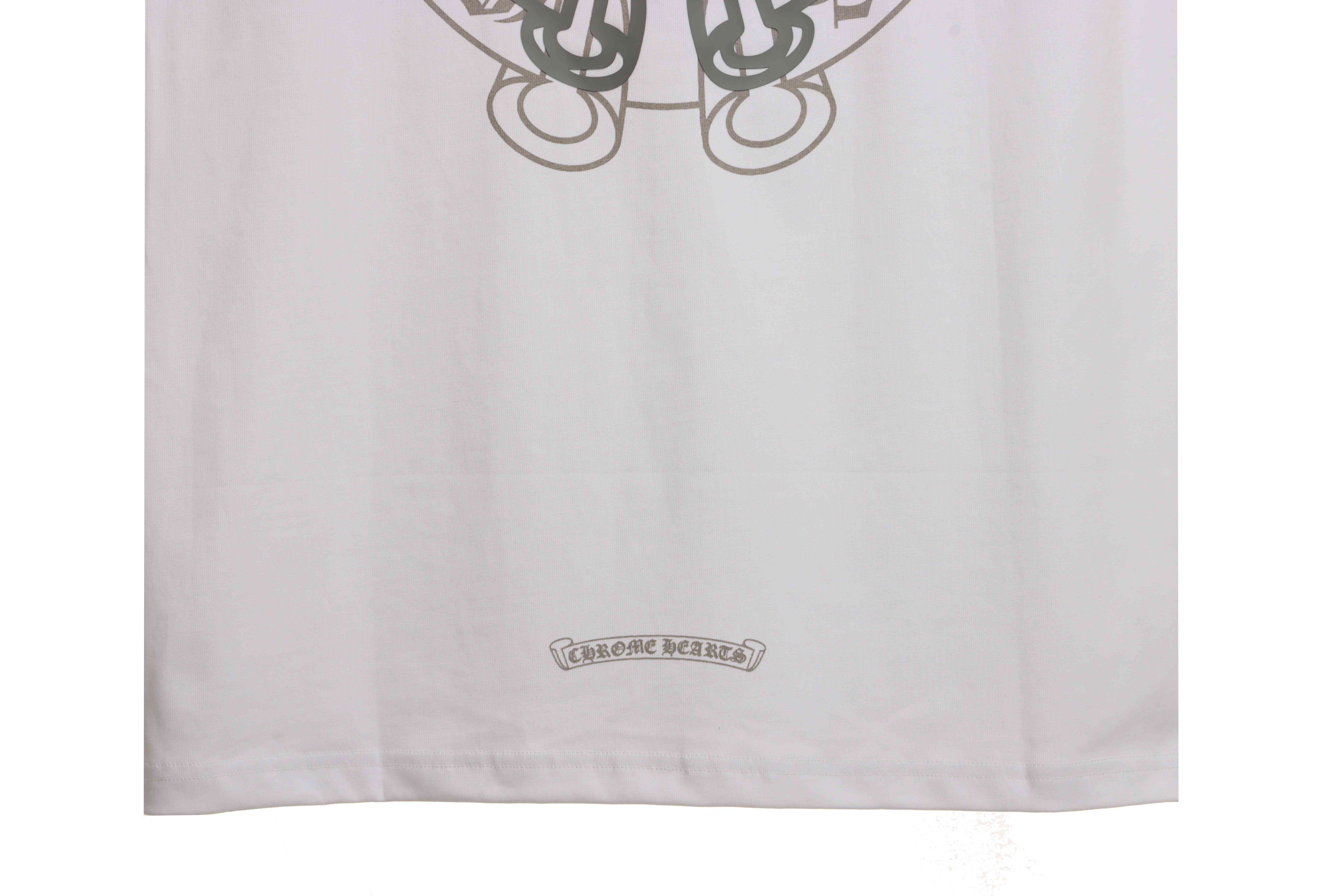 Chrome Hearts Silicone Back Shadow Short Sleeve White
