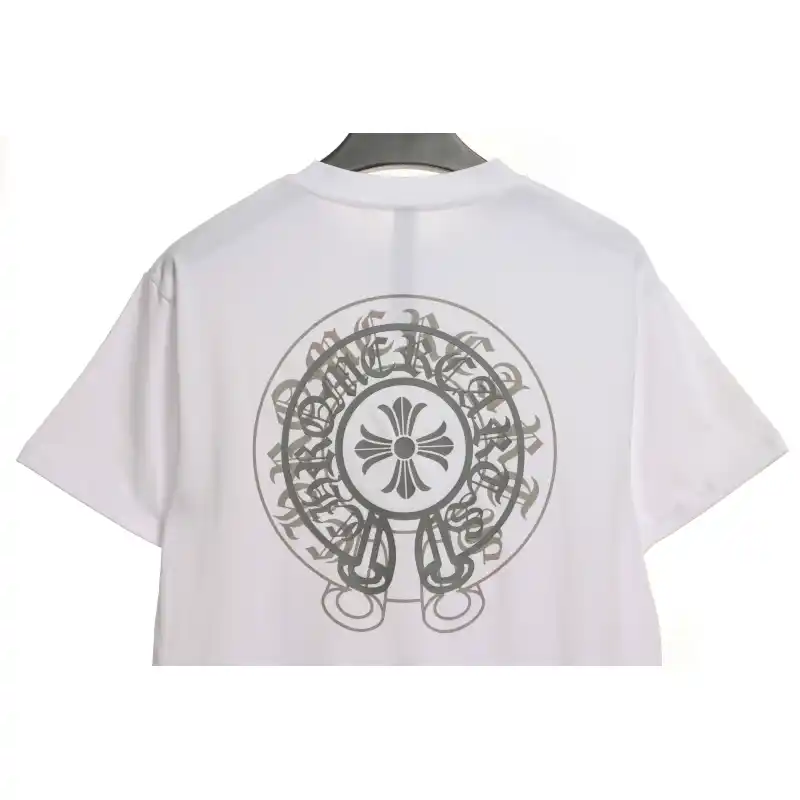 Chrome Hearts Silicone Back Shadow Short Sleeve White