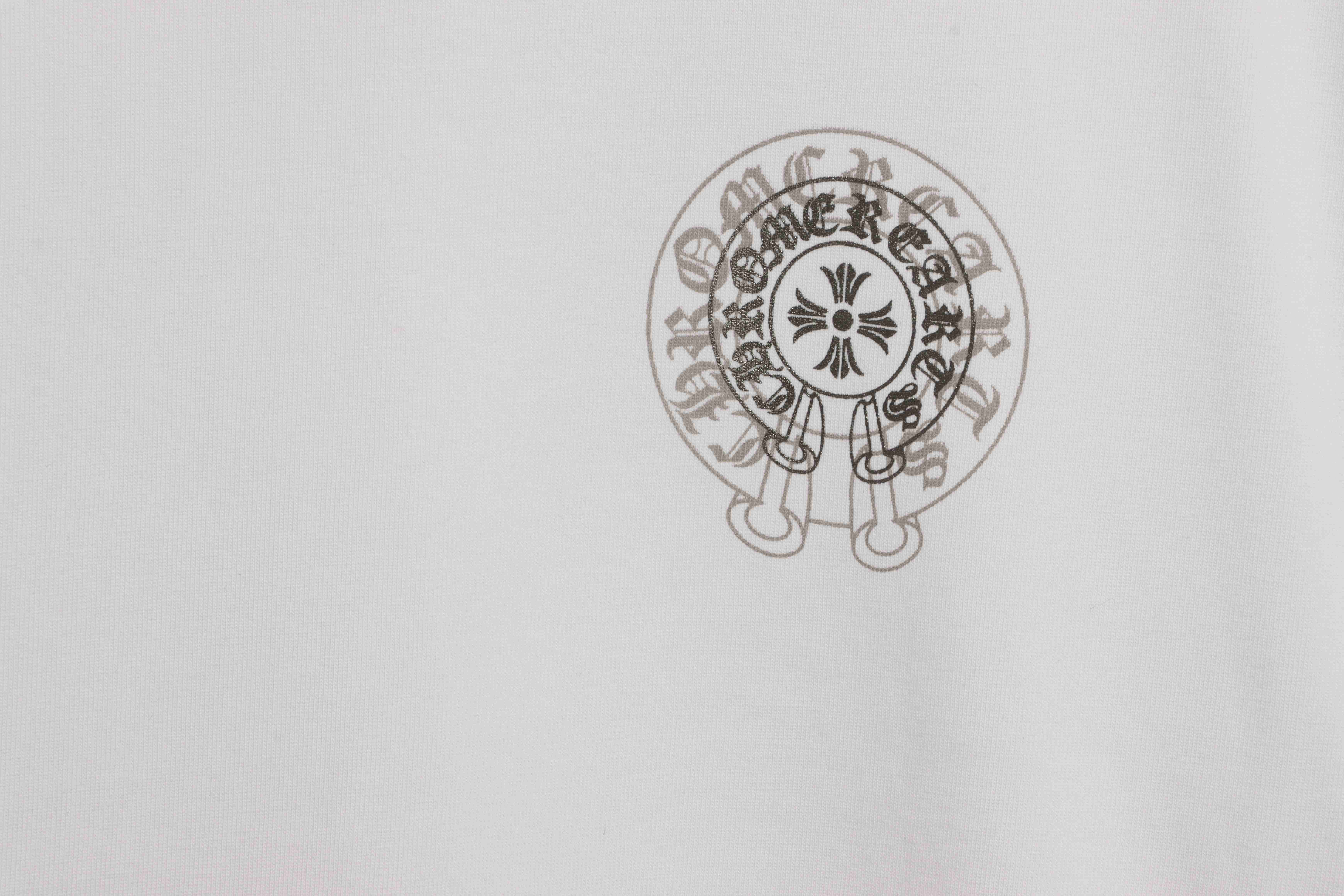Chrome Hearts Silicone Back Shadow Short Sleeve White