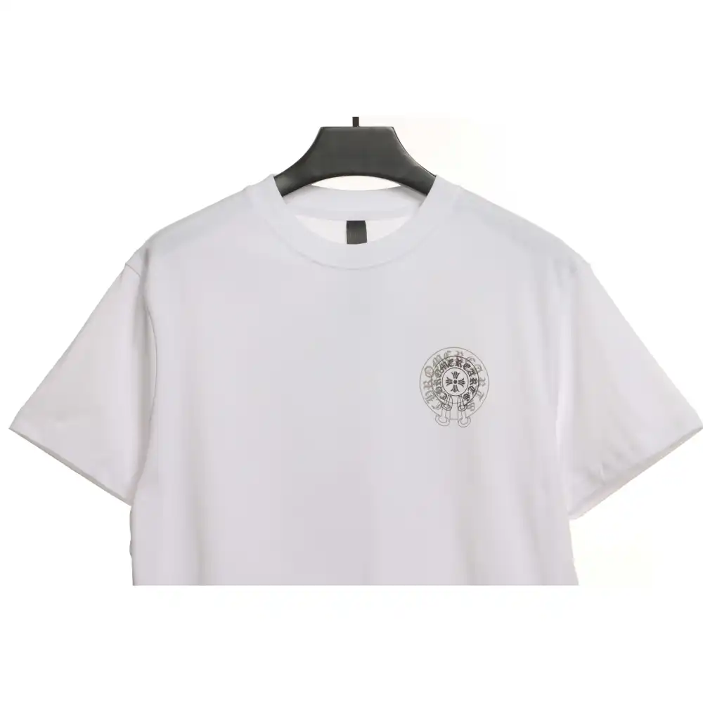 Chrome Hearts Silicone Back Shadow Short Sleeve White