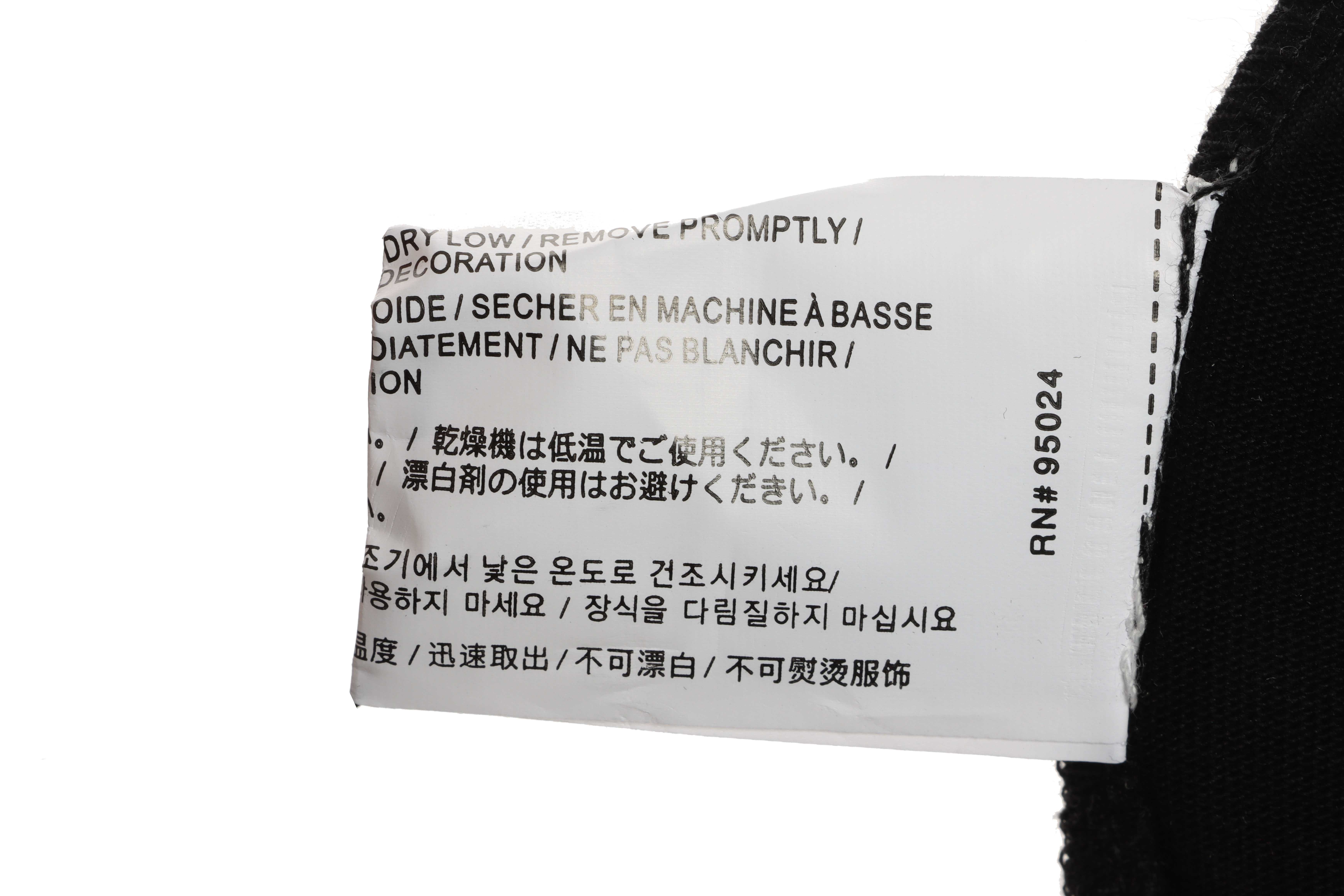 Chrome Hearts White and Black with Leather Small Iron Logo Short Sleeve Black