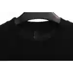 Chrome Hearts White and Black with Leather Small Iron Logo Short Sleeve Black