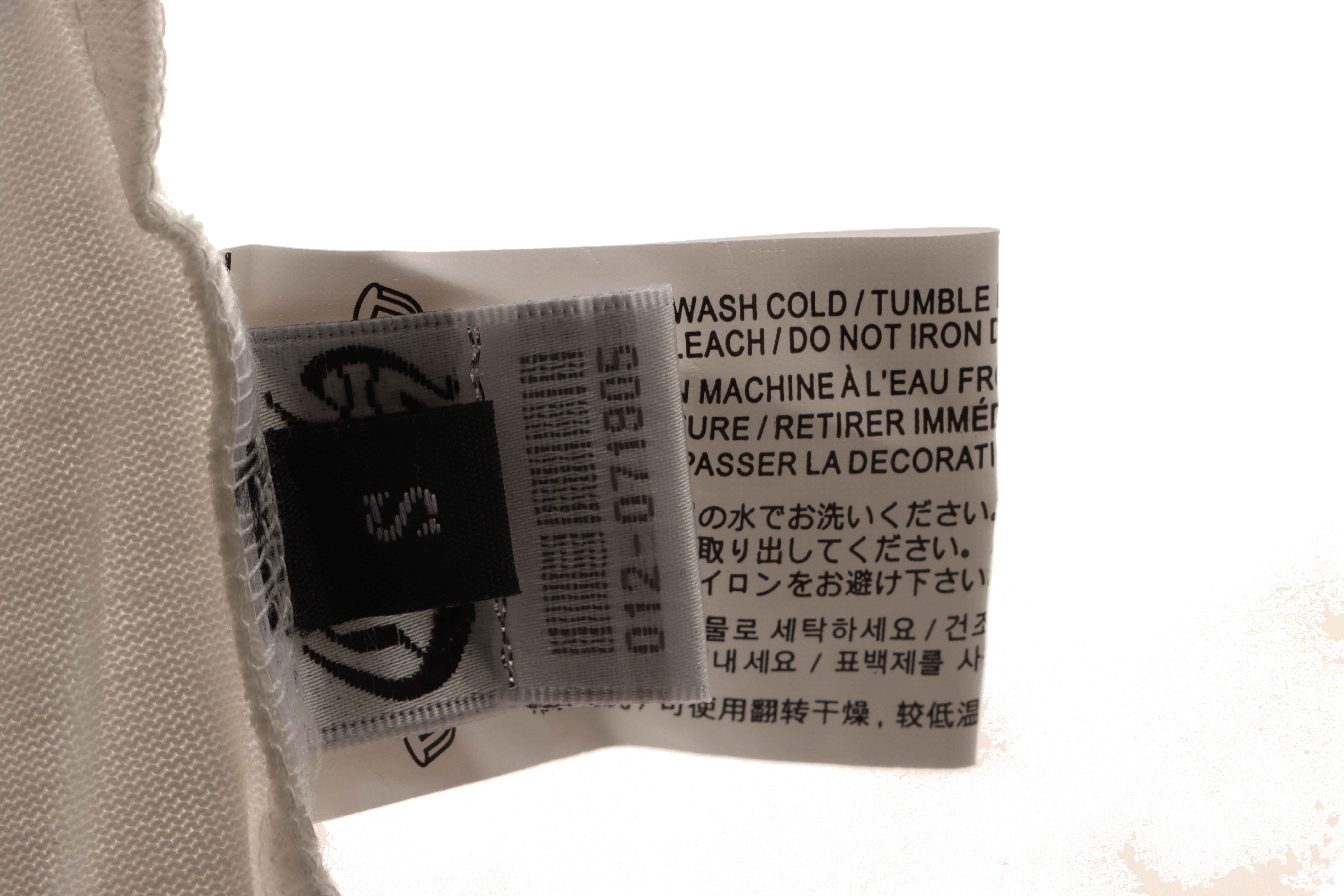 Chrome Hearts White and Black with Leather Small Iron Logo Short Sleeve White