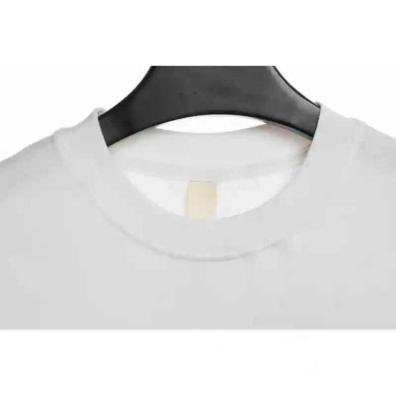 Chrome Hearts White and Black with Leather Small Iron Logo Short Sleeve White