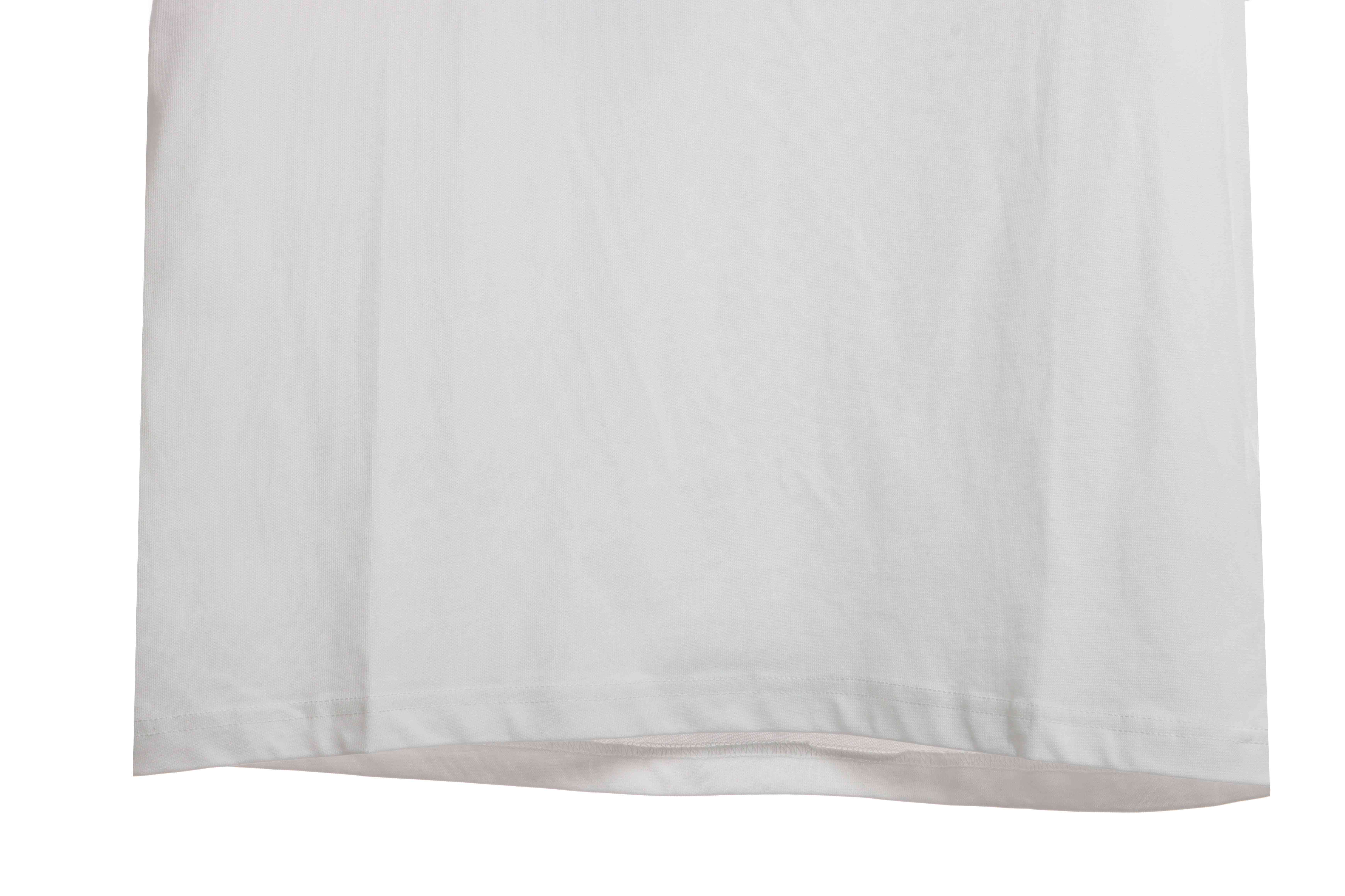 Chrome Hearts White and Black with Leather Small Iron Logo Short Sleeve White