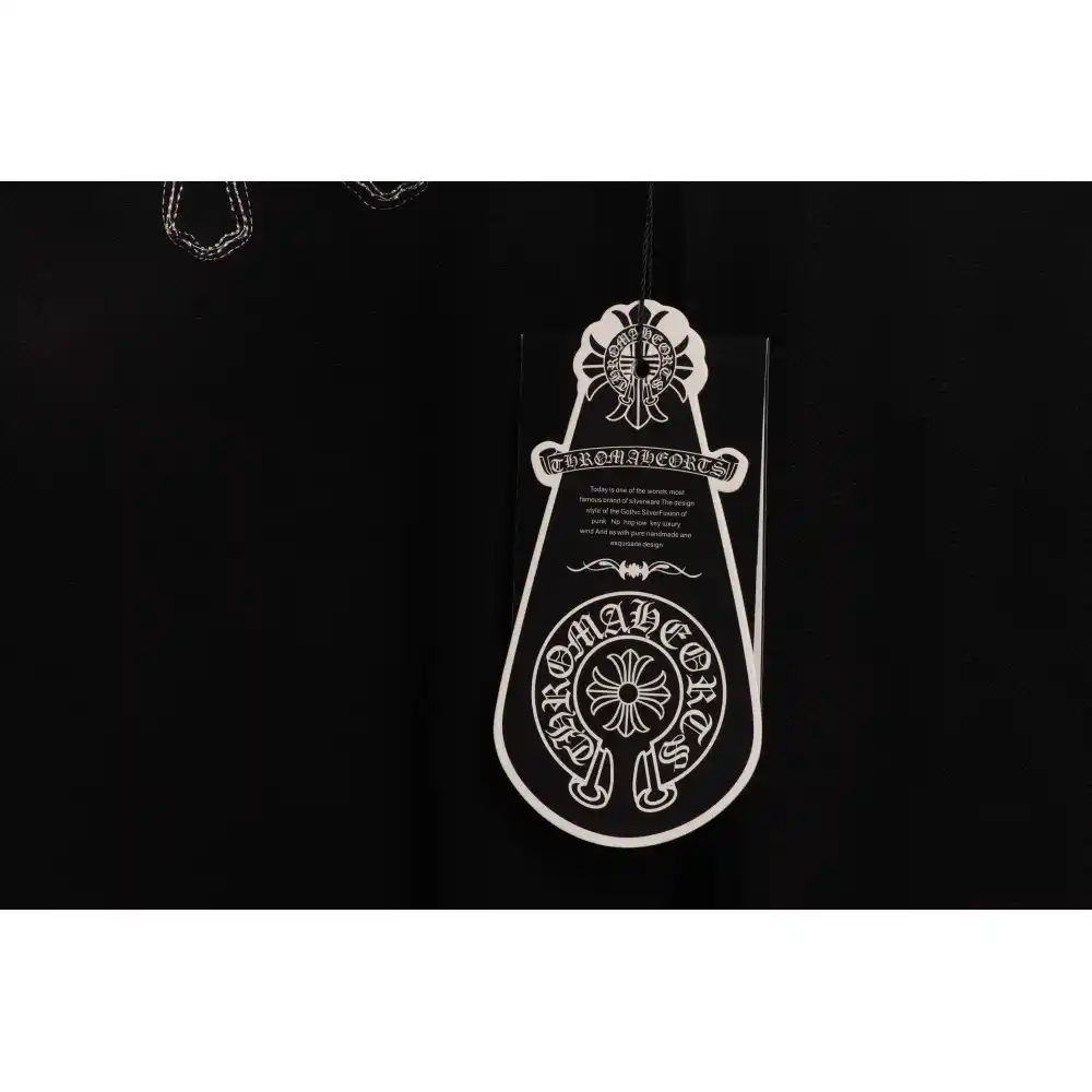 Chrome Hearts White Leather Logo Cross Shorts