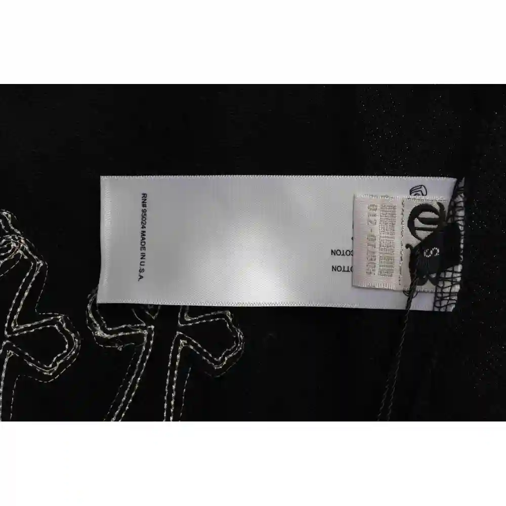 Chrome Hearts White Leather Logo Cross Shorts