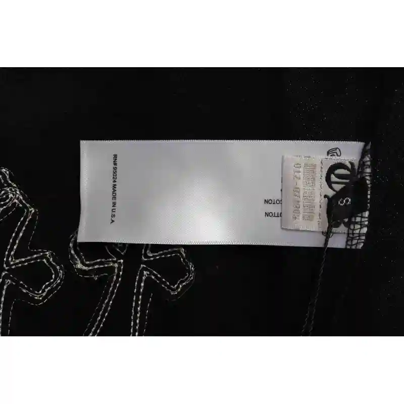 Chrome Hearts White Leather Logo Cross Shorts