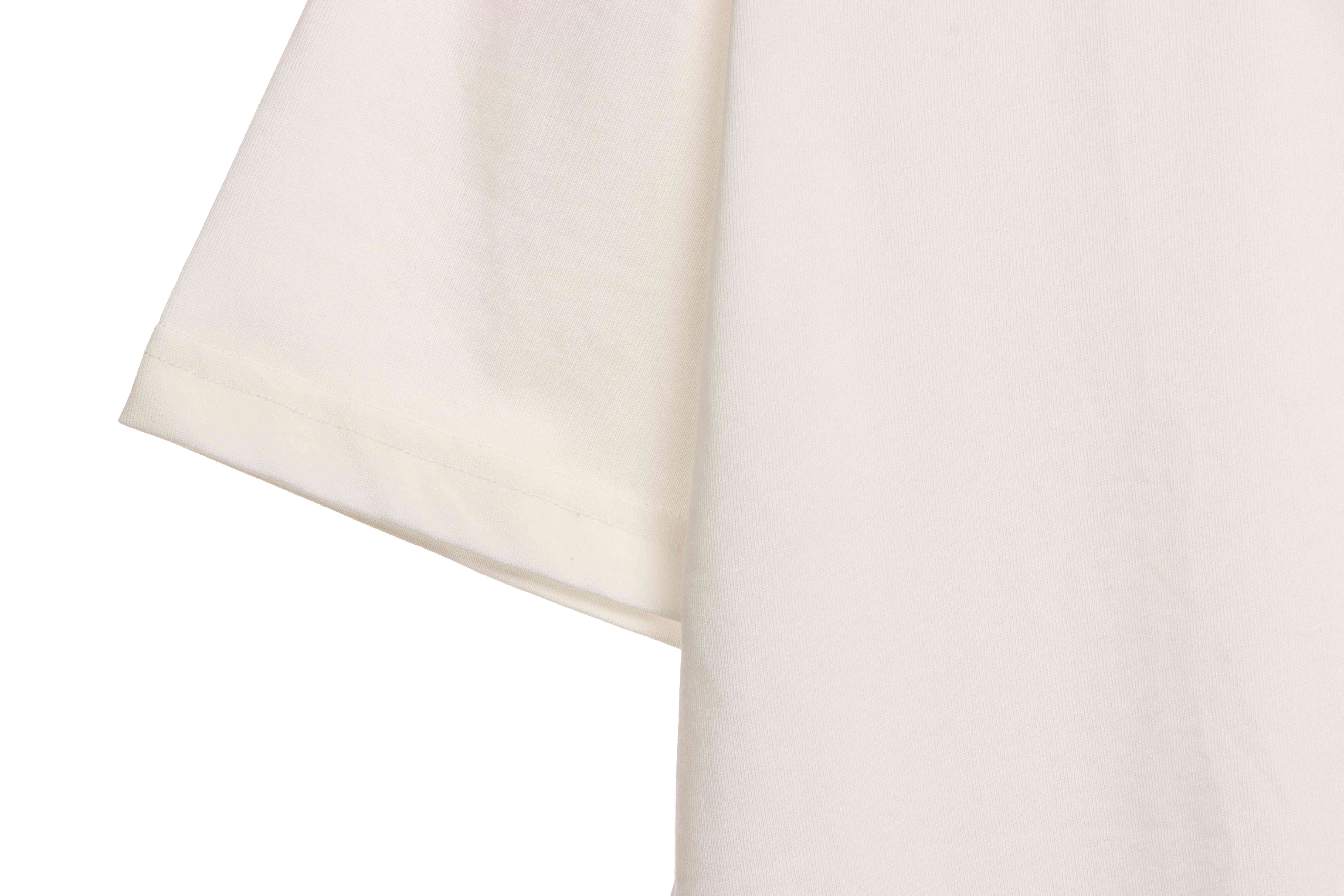 Chrome Heart Neckline Cross Rhinestone Short Sleeves White