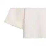 Chrome Heart Neckline Cross Rhinestone Short Sleeves White
