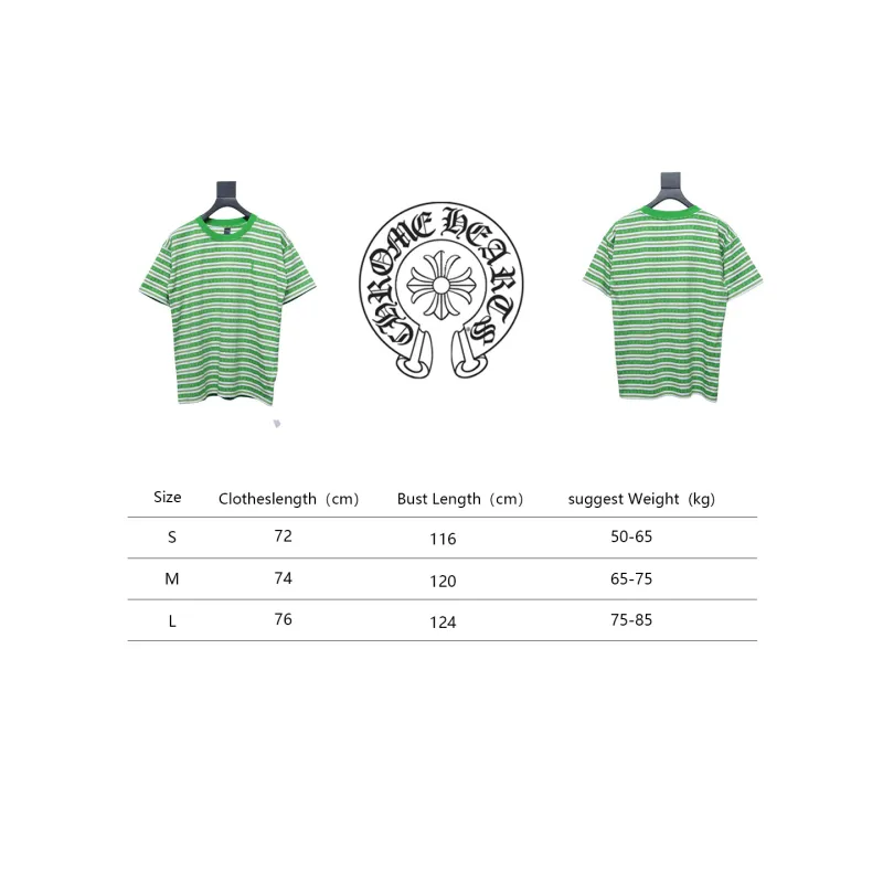 Chrome Hearts 24ss full print cross-dyed short sleeve Green