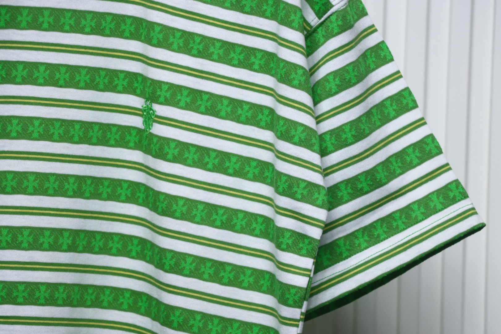 Chrome Hearts 24ss full print cross-dyed short sleeve Green