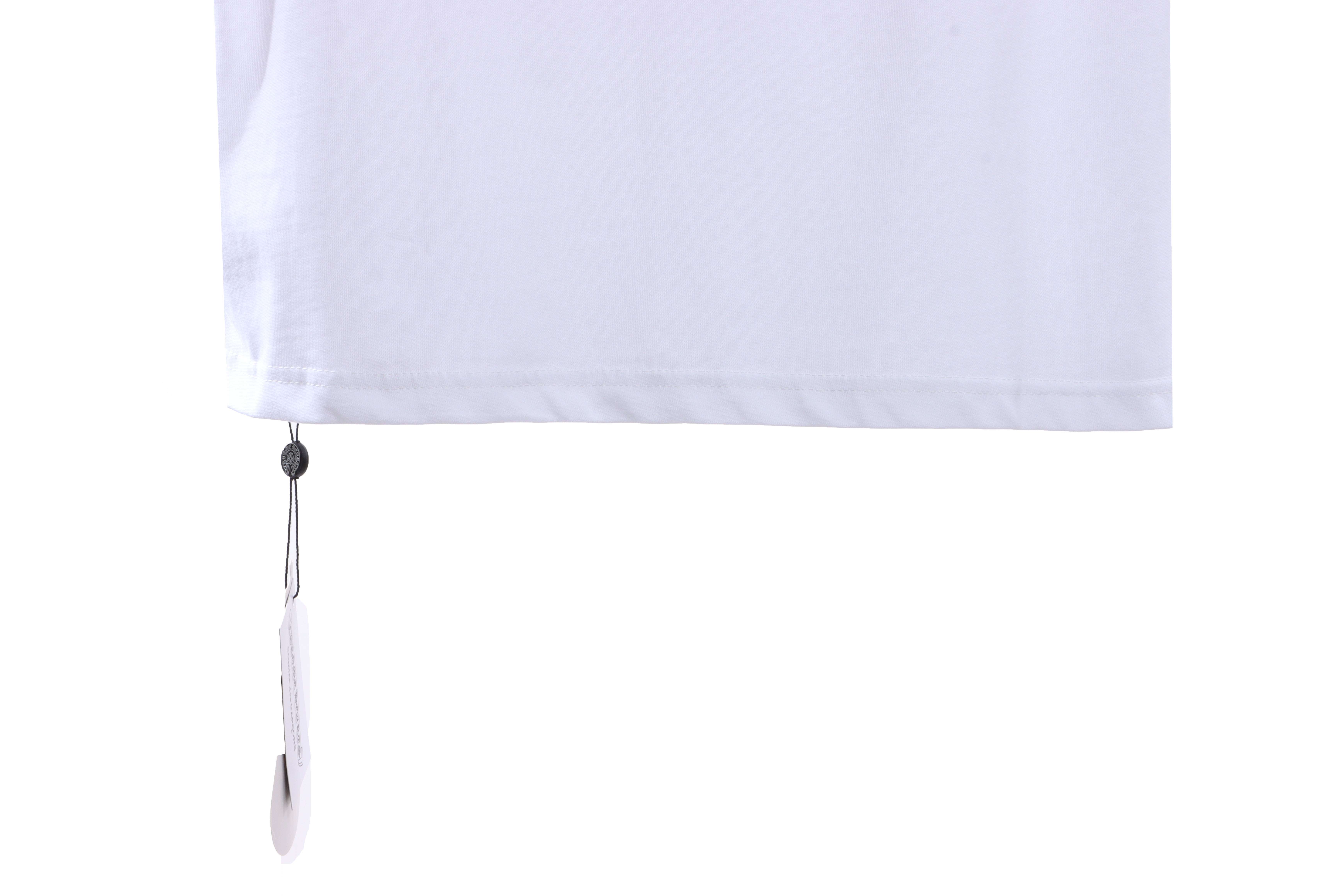 Chrome Hearts Colored Rhinestone Washed Short Sleeve White