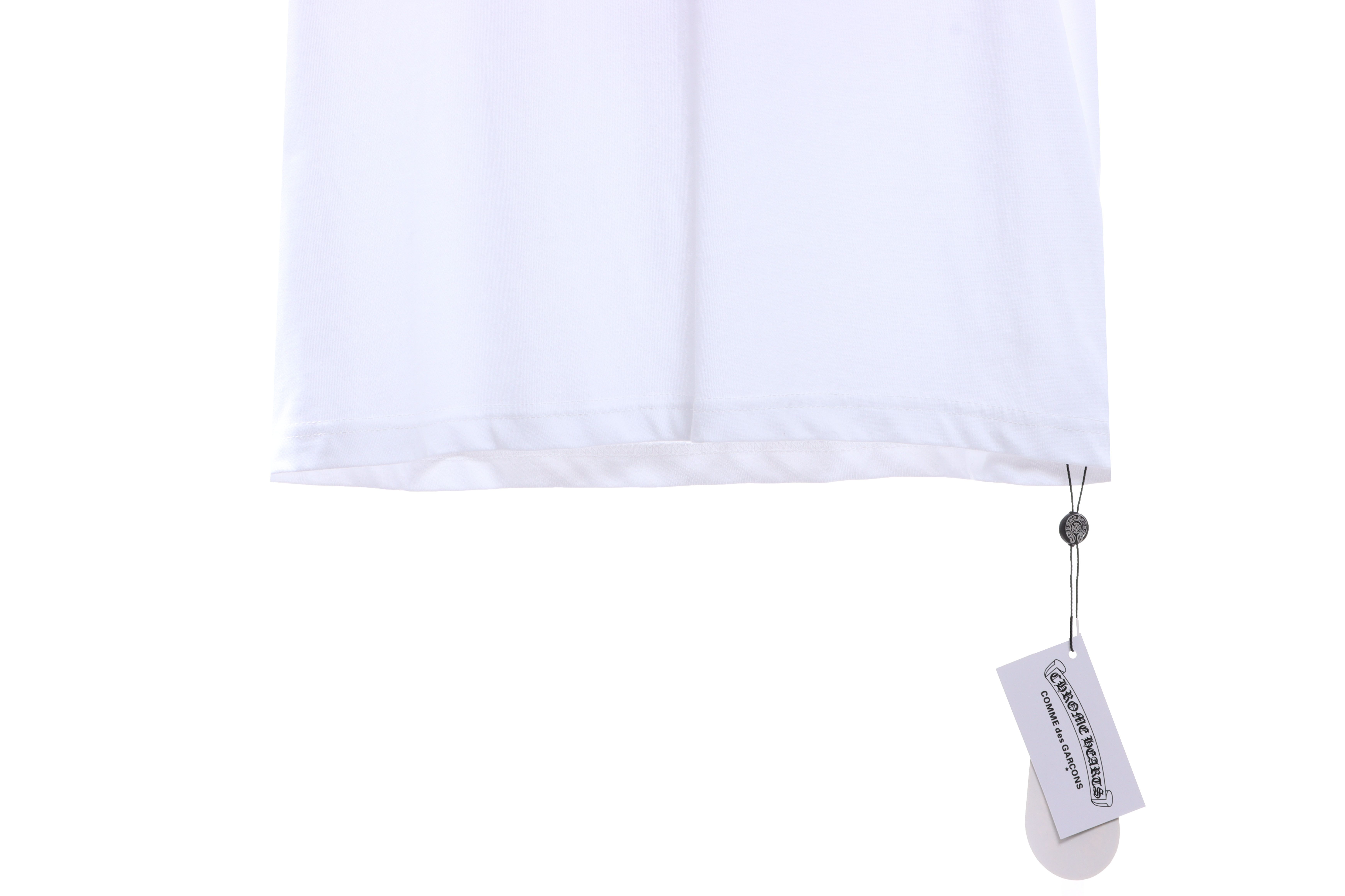 Chrome Hearts Colored Rhinestone Washed Short Sleeve White