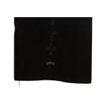 Chrome Hearts Cross Leather Silver Embroidered Sanskrit Short Sleeve Black