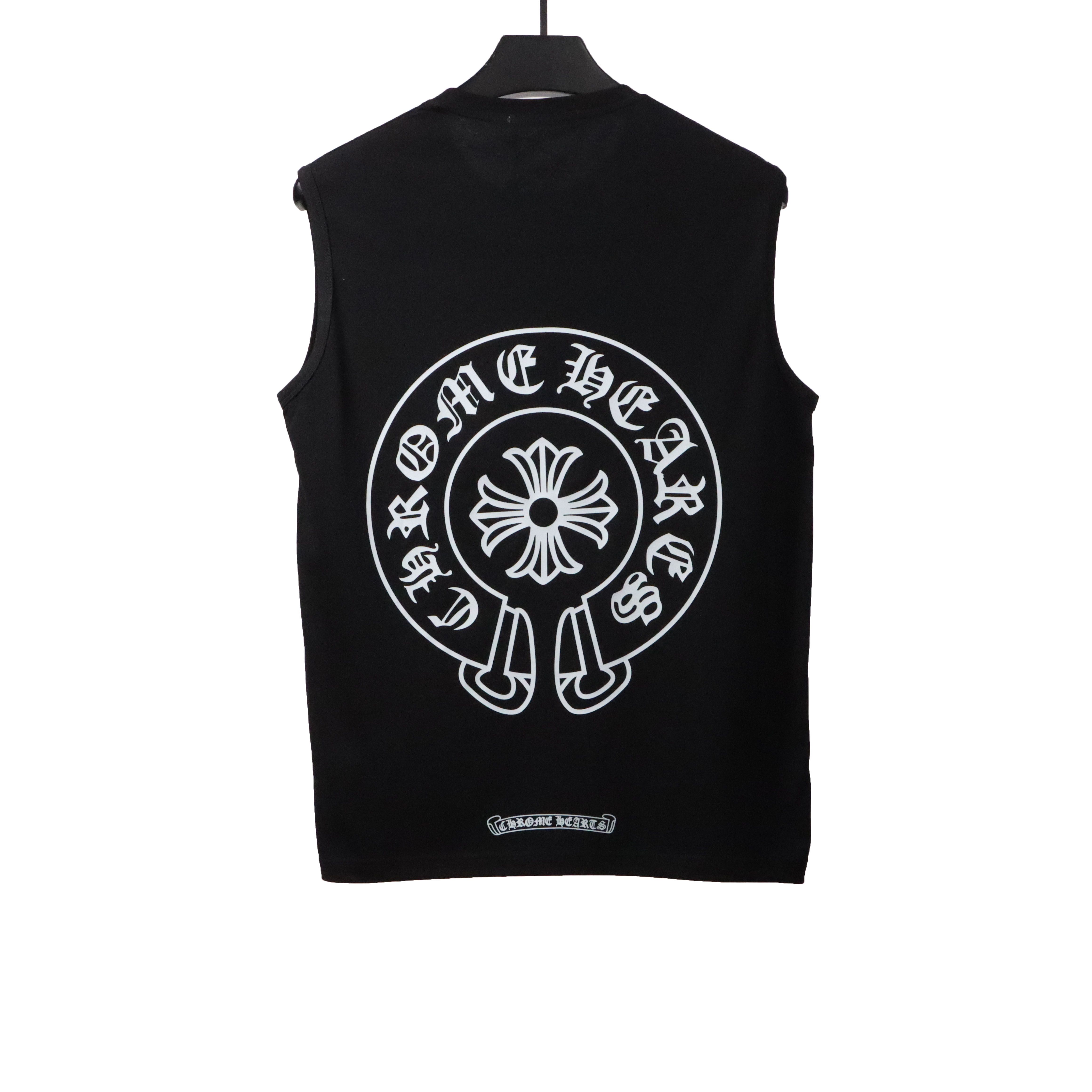 Chrome Hearts Horseshoe Print Vest Black