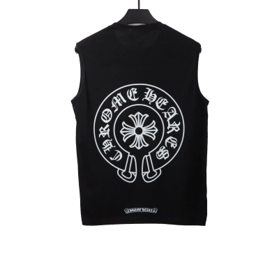 Chrome Hearts Horseshoe Print Vest Black 01